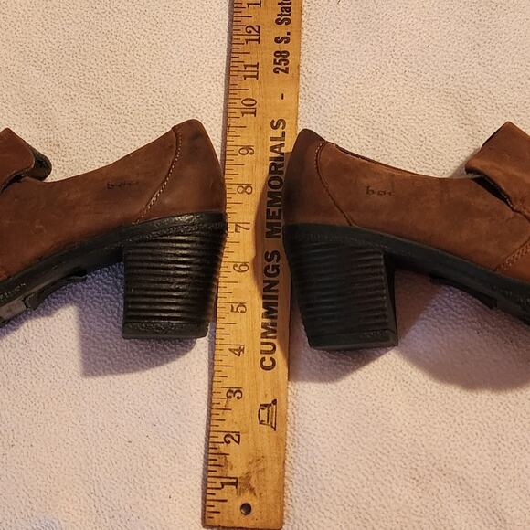 BOC Born Concept Carla brown distressed leather bootie heel sz 9 - Picture 9 of 12